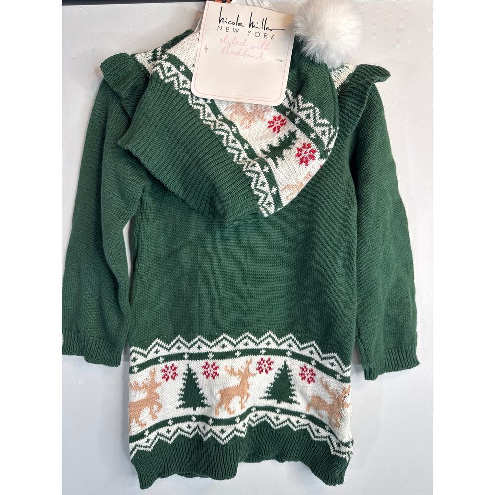 Nicole Miller 2 piece Sweater Dress Girls Size 24 Months NWT